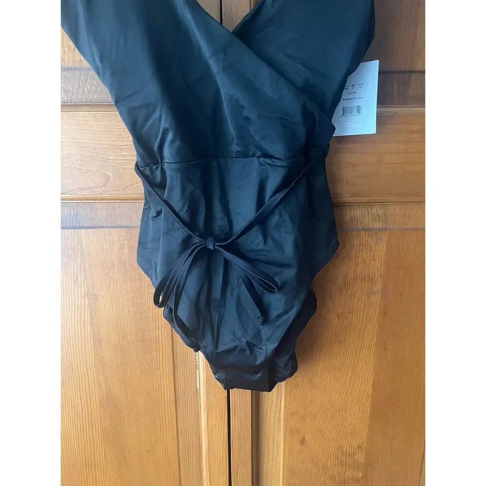 NWT Andie Women's The Belmar One Piece Swimsuit Smooth Black Size XS